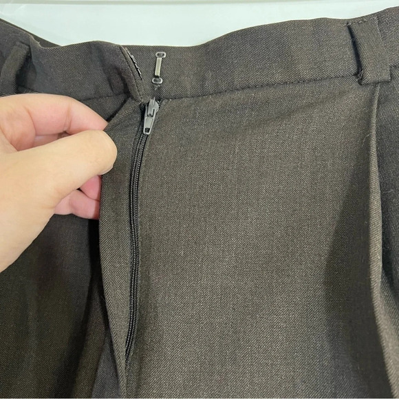 Jones New York Brown Wool Dress Pants Size 16 Business Career Professional Work - Picture 4 of 7